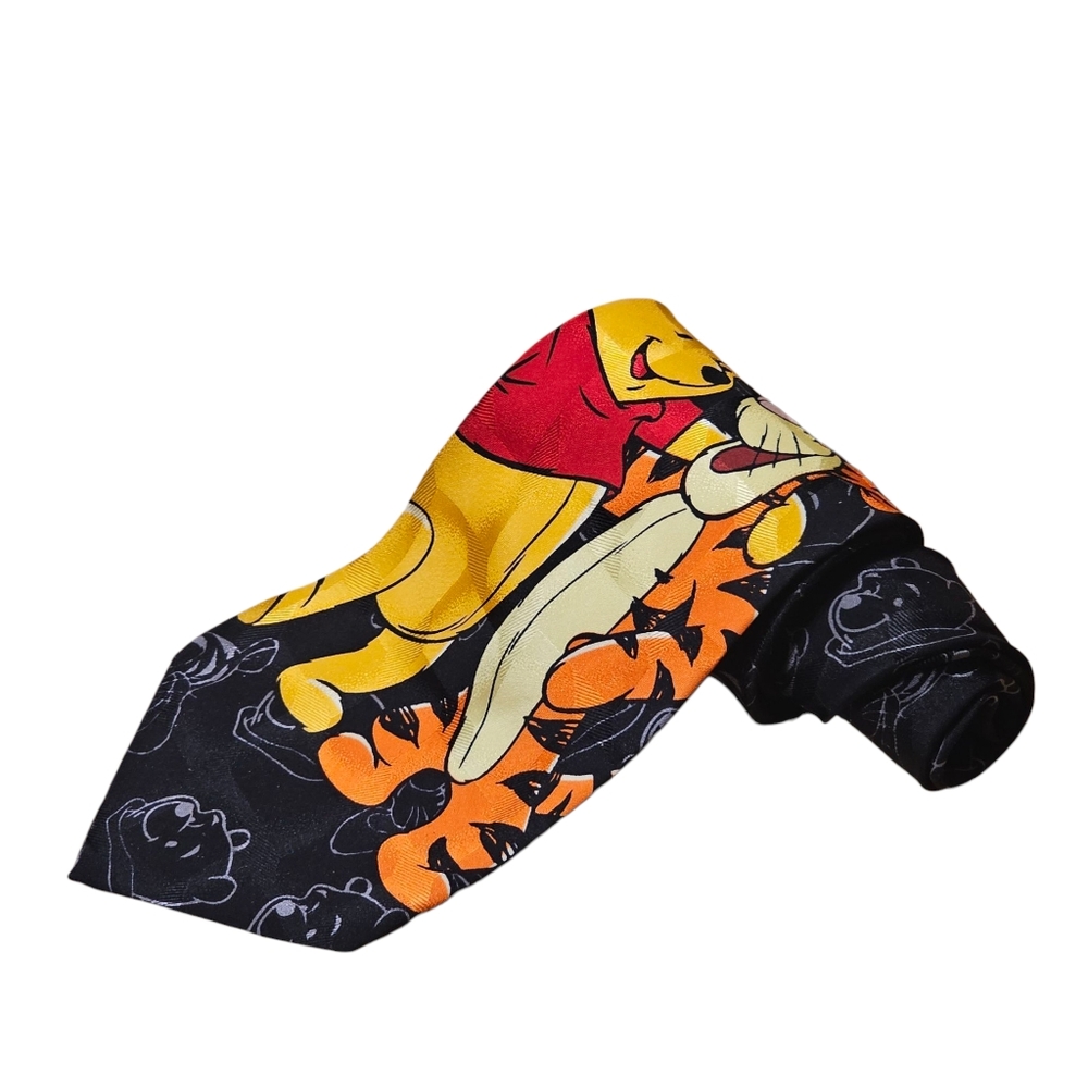 Winnie the Pooh Black and Orange Tie - Picture 9 of 11